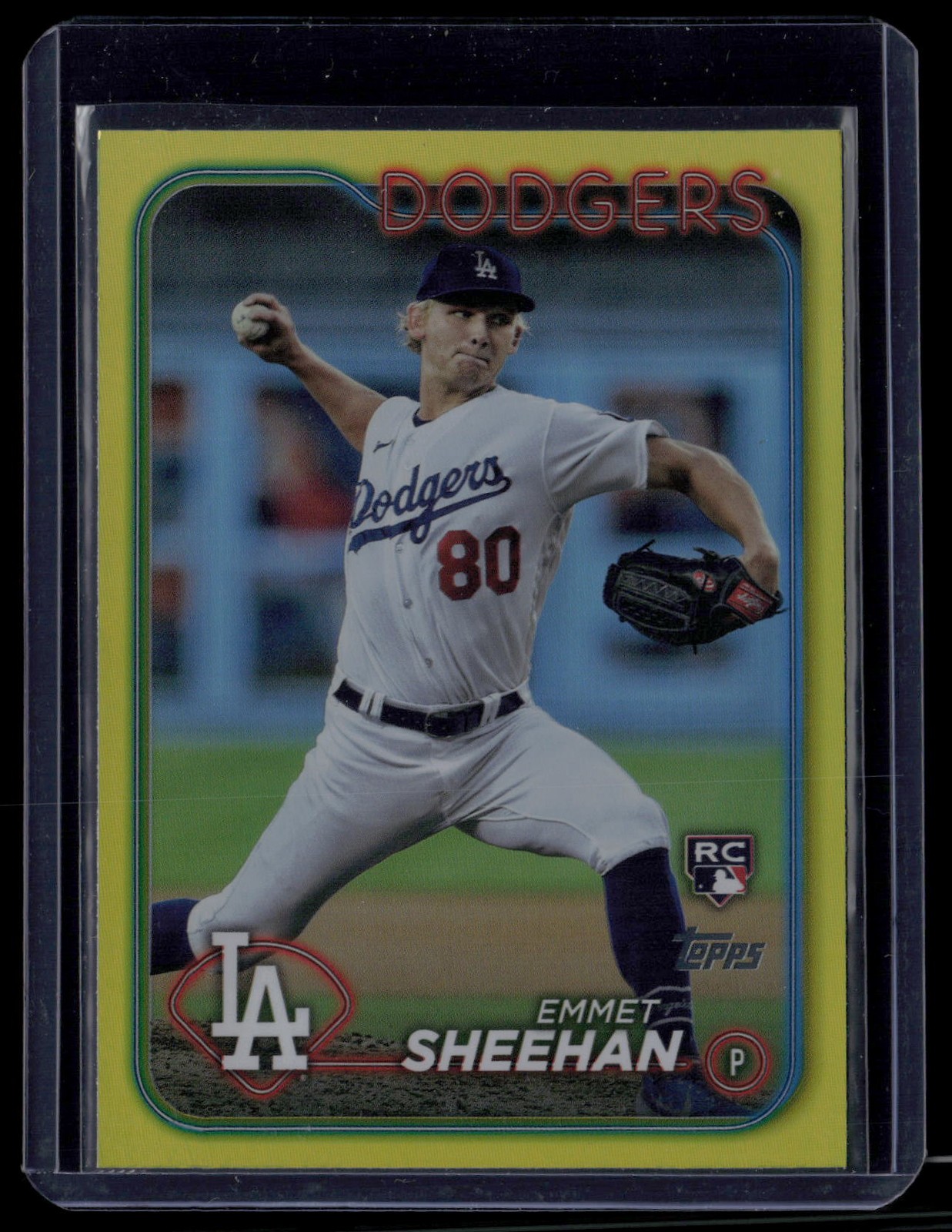 2024 Topps #283 Emmet Sheehan Yellow Foil