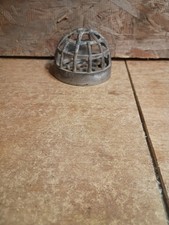 Vintage Metal Flower Frog Cage Dome Shape Heavy 2 1/8  H 3 1/2  Dia 