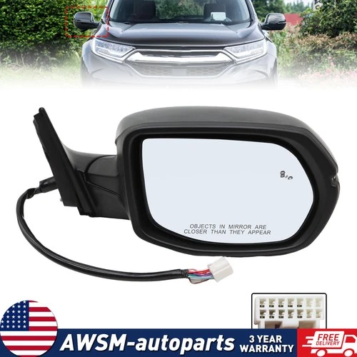 For 2017-2022 Honda CR-V Power Mirror North America Built Models Passenger Side