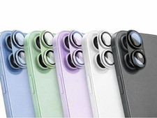 iPhone 17 Camera Lens Protector Metal Matte Tempered Glass