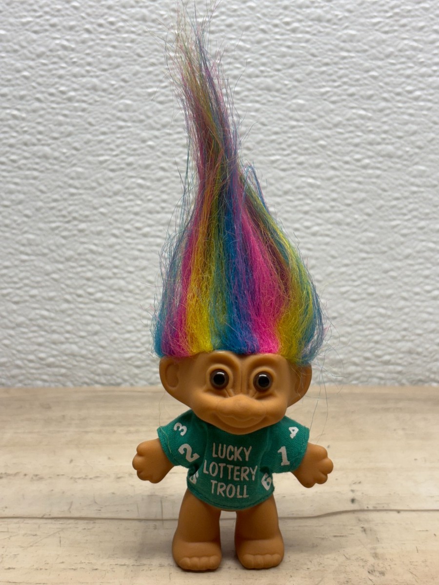 90s Russel × Lady Foot Locker noroll Vtg 1990 Russ lucky Lottery Troll Doll 4