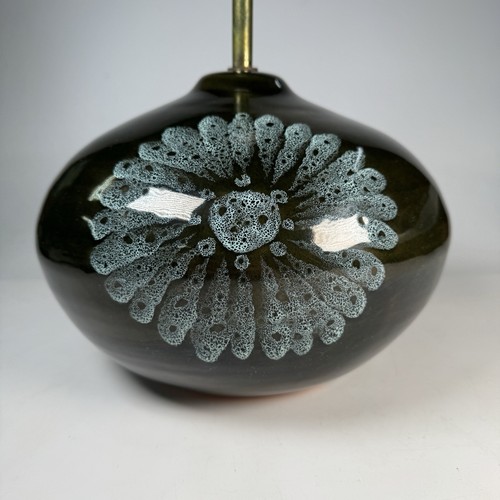 Large Lotus Studio Pottery Lamp Base, Stoke Gabriel Devon, M&E Skipwith - MCM - Foto 2 di 11
