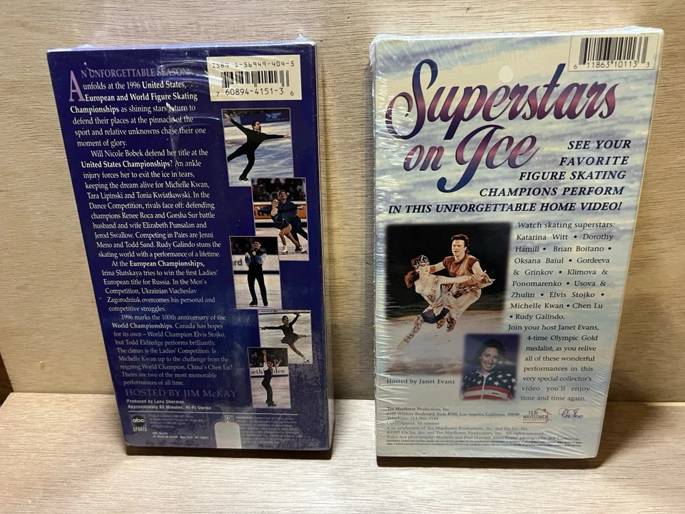 Superstars On Ice (VHS, 1997) Brand New Sealed Figure Skating + 3 More Titles! - Image 3 of 4
