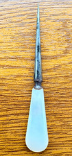 Antique Victorian Sewing Stiletto Mother Of Pearl Handle Awl Needlecraft Tool