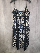 Simply Vera Vera Wang Women's Sleeveless Hem Floral Knee Length Dress Size XL