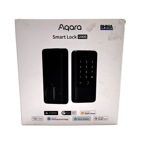 Aqara Keyless Bluetooth Rechargeable Smart Lock U400 Matte Black Model DL-D06E