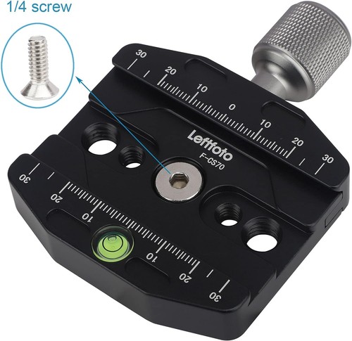 70mm Quick Release Clamp Compatible with Arca Swiss Style Plate for Black - Afbeelding 4 van 8