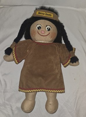 Awana Chums Native American Indian Plush Doll With Removeable Headband 15  1986