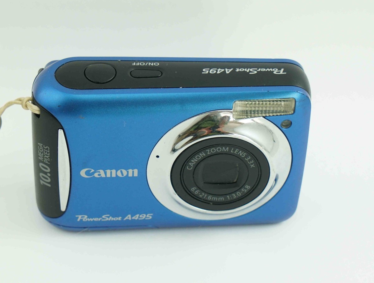 Canon PowerShot A495 10.0MP Digital Camera - Blue | eBay