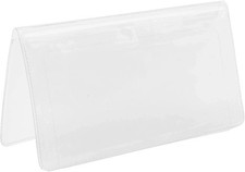 Clear Vinyl Checkbook Cover, Top Tear Personal VInyl Checkbook Cover