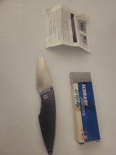 DISCONTINUED Schrade Silhouette SQ424 Grey Liner Lock Folding Knife -Made in USA