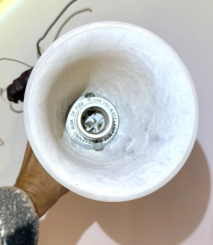 Metal Wall Light Sconce Bathroom Entryway Victorian Flower Petal Electrical - Image 4 of 4