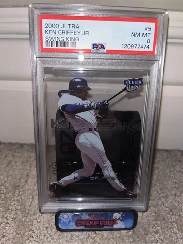 2000 Fleer Ultra Ken Griffey Jr. Swing Kings #5 Mariners HOF PSA 8
