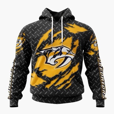 Personalized Nashville Predators Hoodie Special Black Metal Design ST2