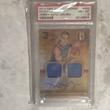 Panini 2014 Gold Standard Mitch McGary Jersey Auto Rookie #263 Thunder PSA 8