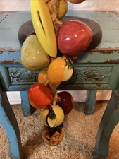 Ceramic Strung Fruit On A Rope Hanging Fruit ...