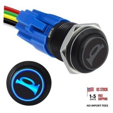 Black Momentary Push Button Horn Button Switch for Car