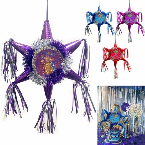 1 Stck. Happy Birthday Pinata 6 Punkt Kinder traditionelles Party Neuheit Spiel 10 Zoll