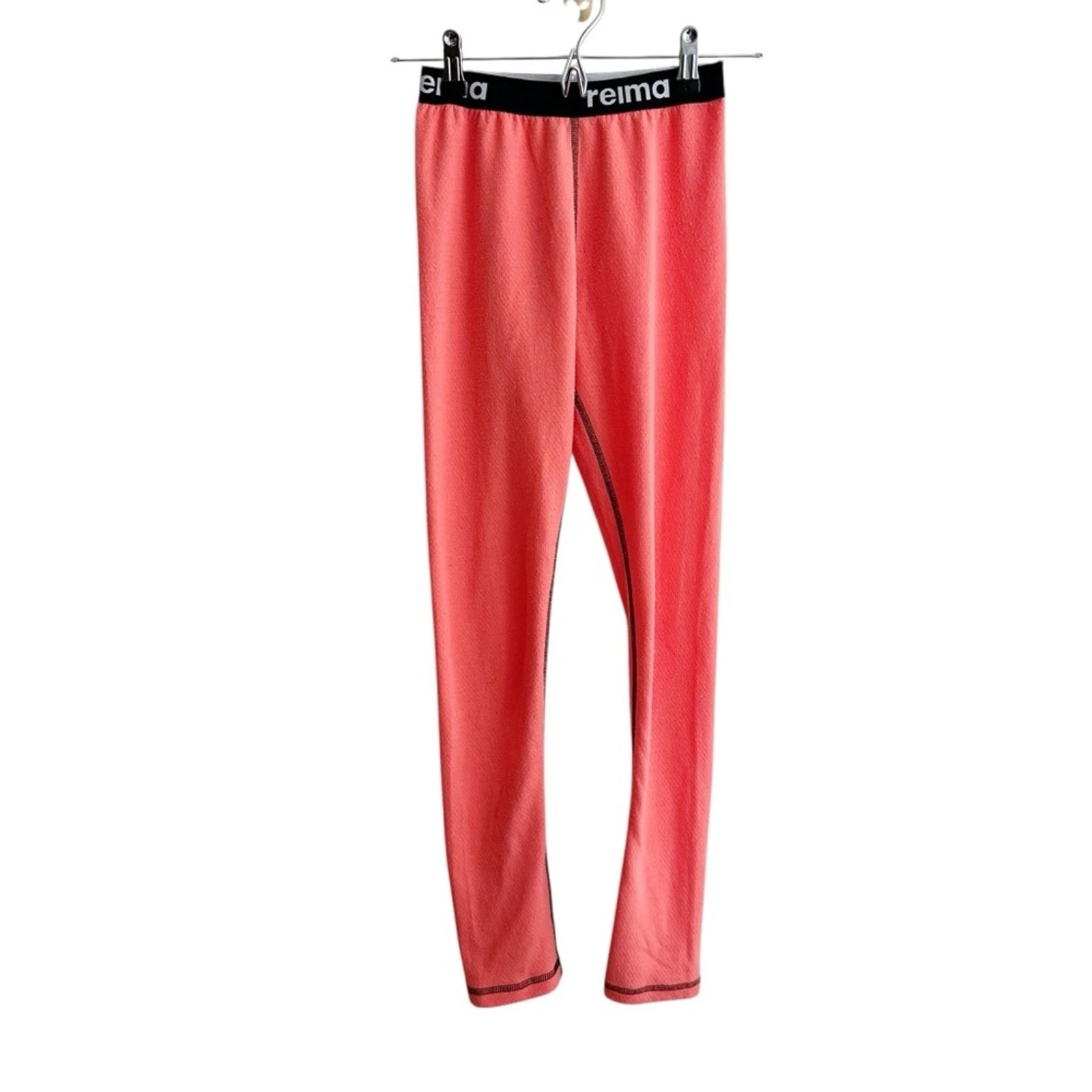 Reima 'Lani' Moisture Wicking Thermolite Base Layer Pants Coral Orange Kids 12