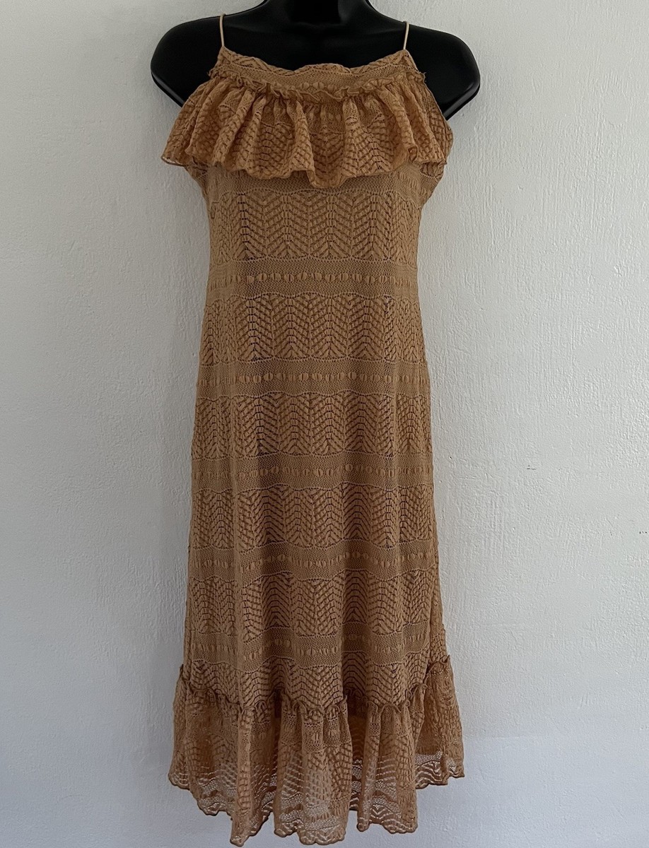 VTG 90s Wet Seal Lace Slip Dress Midi Women's L Coquette Ruffle Fairy  Dainty | eBay