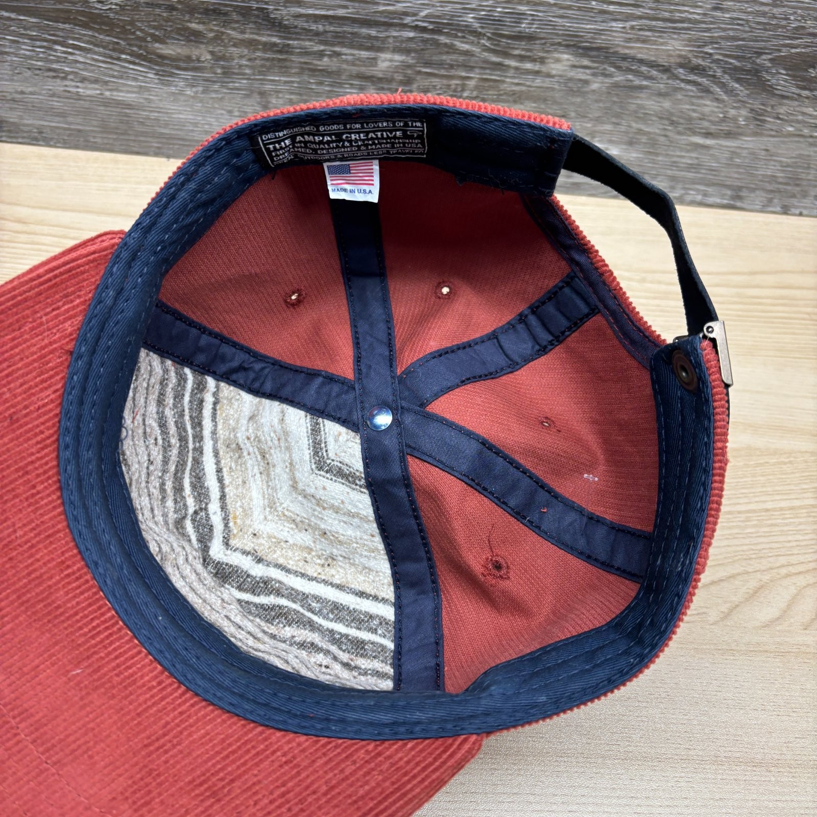 Ampal Creative Hat Cap Strap Back Red Rust Embroi… - image 10
