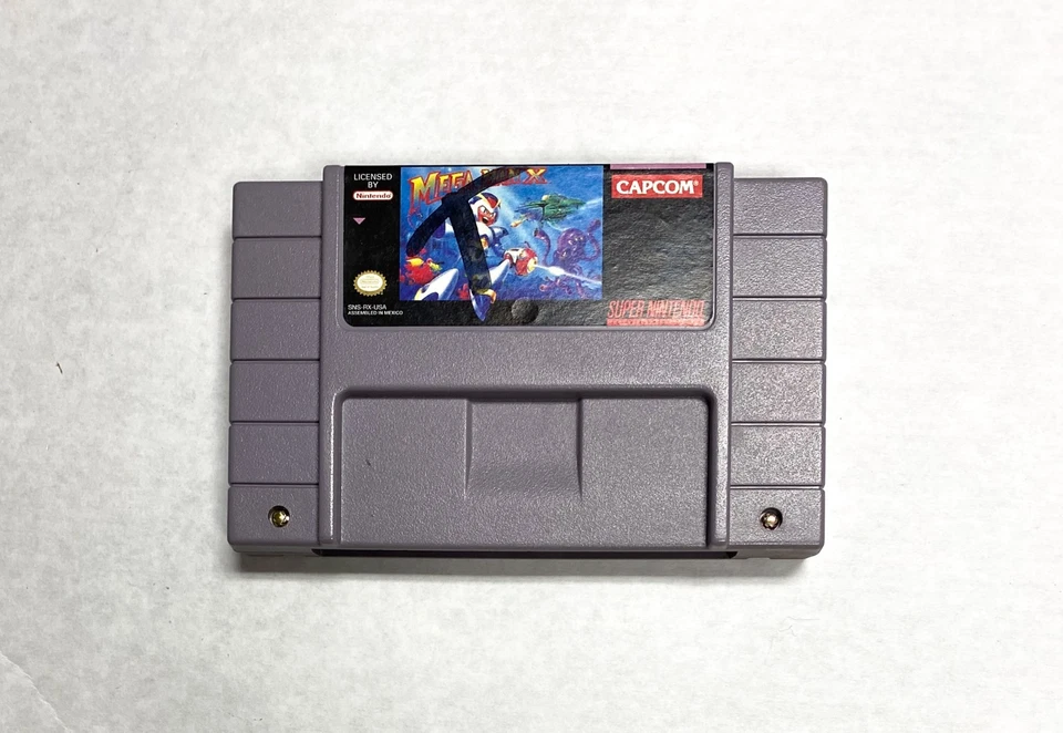 Mega Man X Super Nintendo Authentic Game w Original Box 1991 - 1992 SNS-006 - Image 2 of 4
