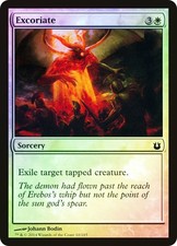 MTG FOIL Excoriate  - Born of the Gods #010