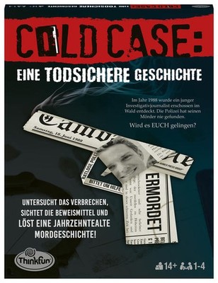 ThinkFun - 76464 - Cold Case: Eine todsicher Geschichte. Der Krimi im eigenen He