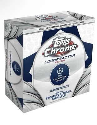 Topps Chrome Logofractor UCC 2025 Football - Single Base Packs Sealed 5 Cards PP