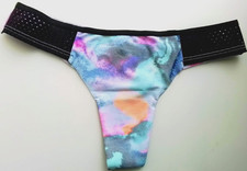 VICTORIAS SECRET PINK MULTI-COLOR NO SHOW SEAMLESS THONG PANTY S