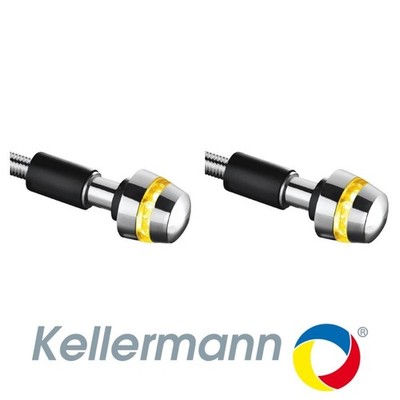 Kellermann BL2000 Lenker Bar End Motorrad Blinker Blinker chrom x2