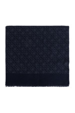 FERRAGAMO Blue Navy Wool Scarf New & Authenti...