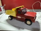 Vintage Tonka Dump Truck Pressed Steel Metal Toy Red/Yellow Patina Restoration