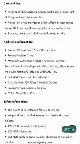 Onyx Cool 80° Safety Pro Vest One Size Adjustable On-Demand Cooling Black (E15) image 5