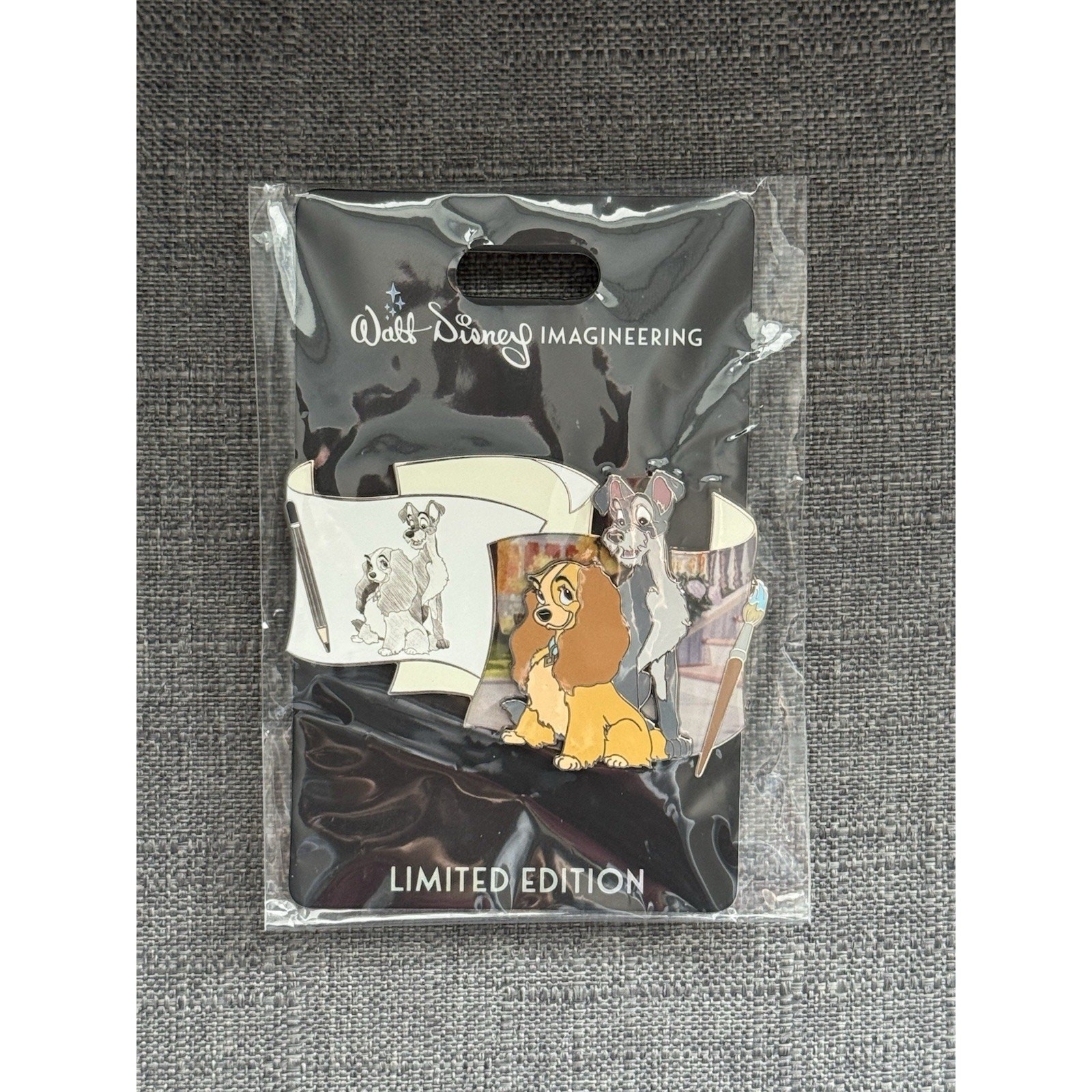 Disney WDI MOG Off The Page Lady And The Tramp Pin LE 300