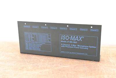 Jensen JT-MS-8N3 8-CH 3-Way Mic Splitter with Phantom Power Circuitry CG01KT0