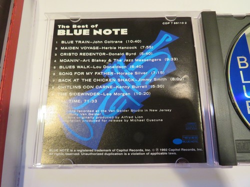 Vintage 1992 CD-Various – Various – The Best Of Blue Note - Tested - Picture 4 of 6