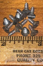 Antique Wood Screws Flat Head Slotted Steel #6 X 3/8” American Old Store Stock