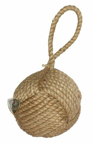 Rj.Artis Marseille Monkey Knot Jute Rope Door Stopper (4 lbs) Handmade Door Stop - Afbeelding 1 van 10