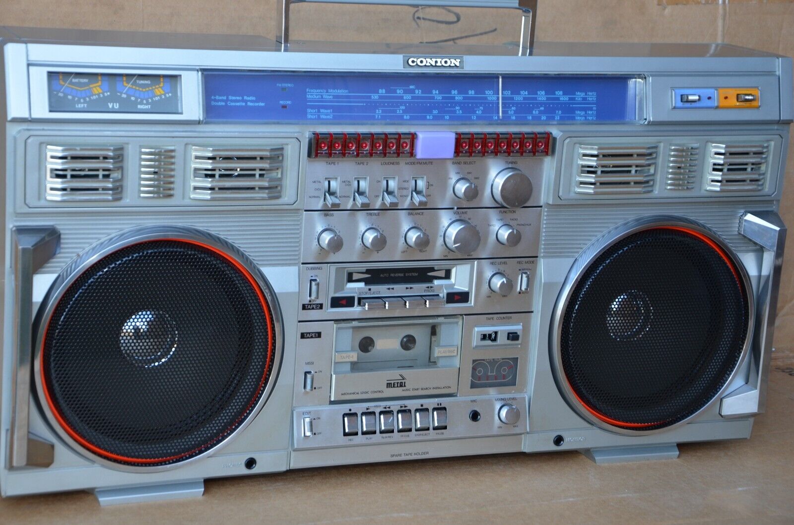 ⭐年代物⭐CONION C-100F 大型ラジカセ ⭐年代物⭐CONION C-100F 大型ラジカセ - メルカリ
