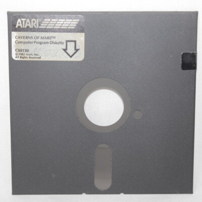 VTG Caverns of Mars CX8130 1982 Atari Computer 5 1/4'' Floppy Disk Game