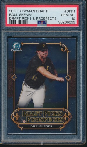 PSA 10 PAUL SKENES 2023 Bowman Chrome Draft Picks & Prospects Rookie RC GEM MINT