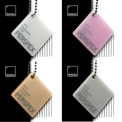Pearlescent Acrylic Perspex Sheets / 3mm Thick / Cut to Size & Custom Panels