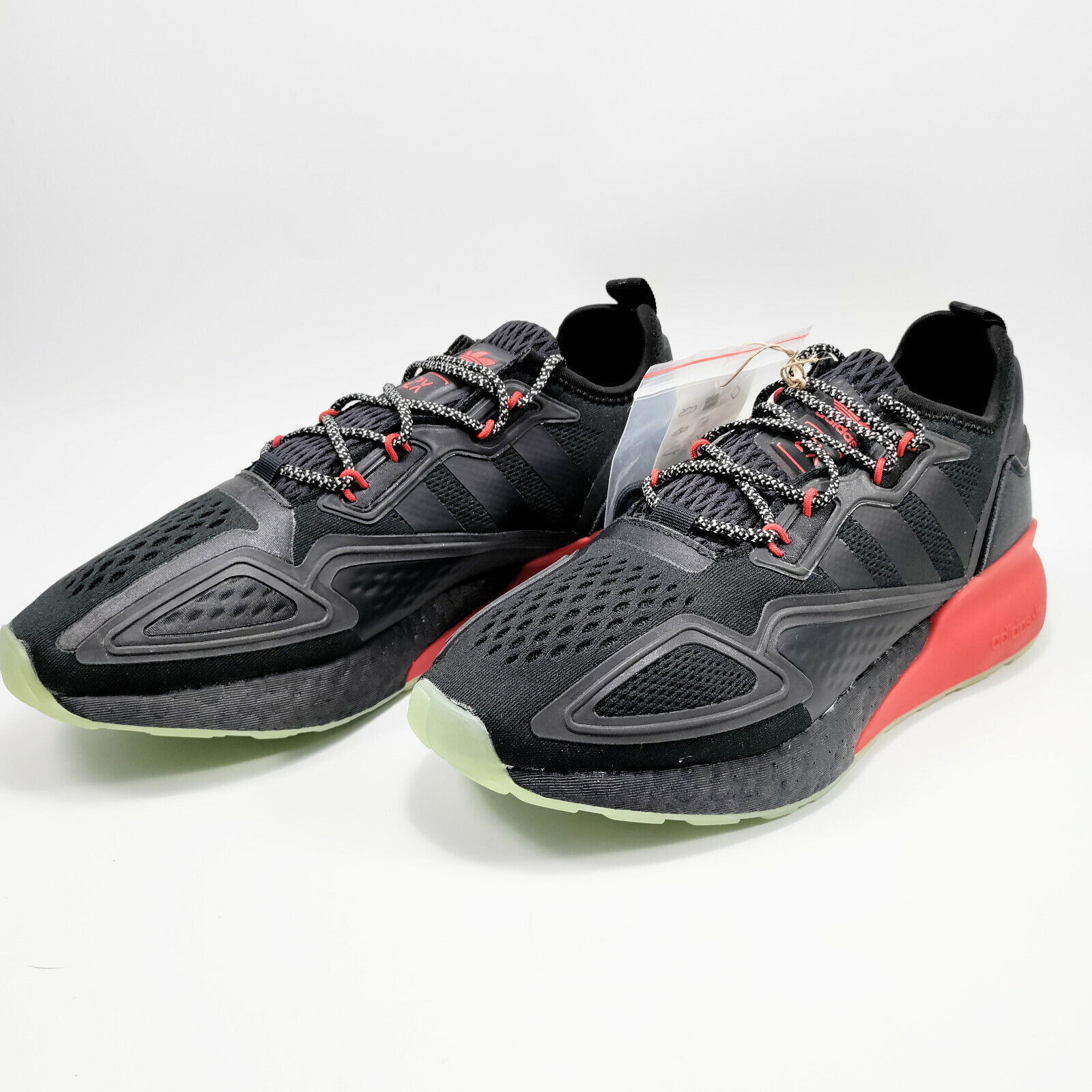 Adidas ZX 2K Boost 'Black Scarlet' Shoes Men's Black / Red H01925 SZ 8.5 NEW