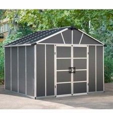 Garden Shed 11ft Palram Canopia Yukon Dark Grey Without Floor