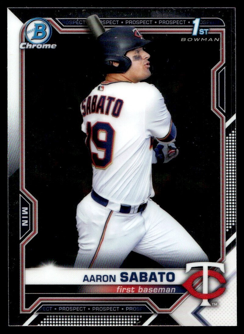2021 Bowman Chrome Aaron Sabato G51 Minnesota Twins #BCP-125