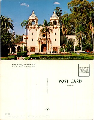 Casa Del Prado Balboa Park San Diego California CA Postcard