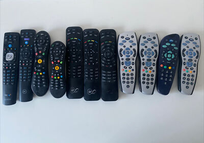 TV Fernbedienung x11 Controller Restposten Konvolut TV Sky BT Virgin Boxen ungetestet