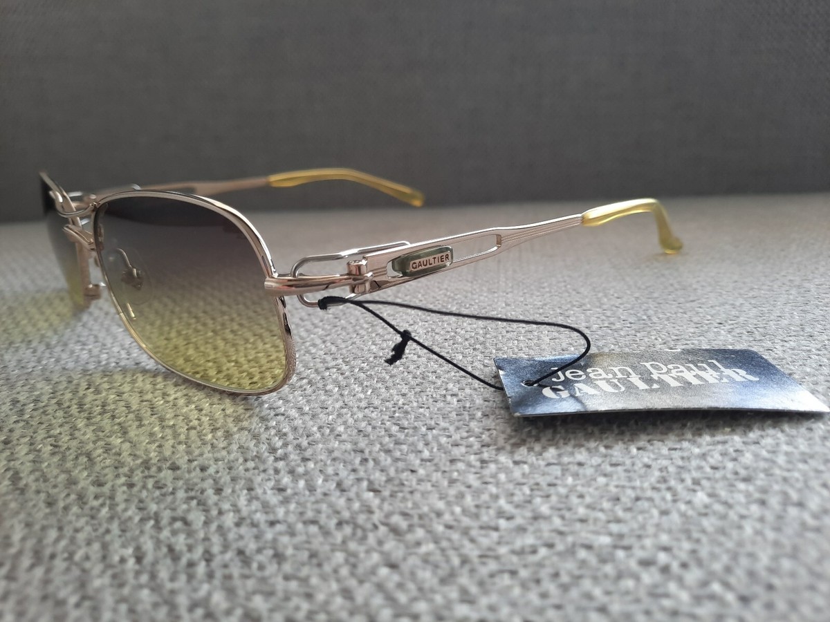 JeanPaul GAULTIER sunglasses JPG サングラス Jean Paul Gaultier JPG Vintage Square Sunglasses 56-0052 Gold