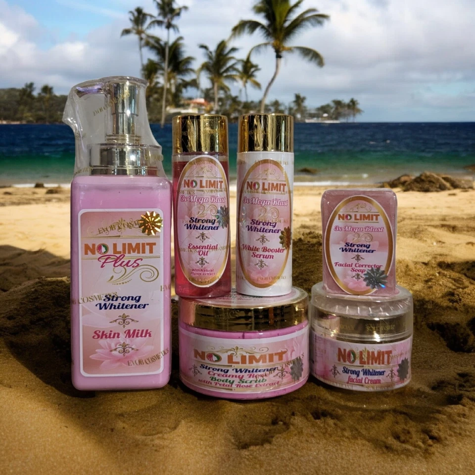 6pcs. No Limit plus Lotion, Serum, Oil, Face Cream & Face soap, Body Scrub Evob - Image 3 of 4
